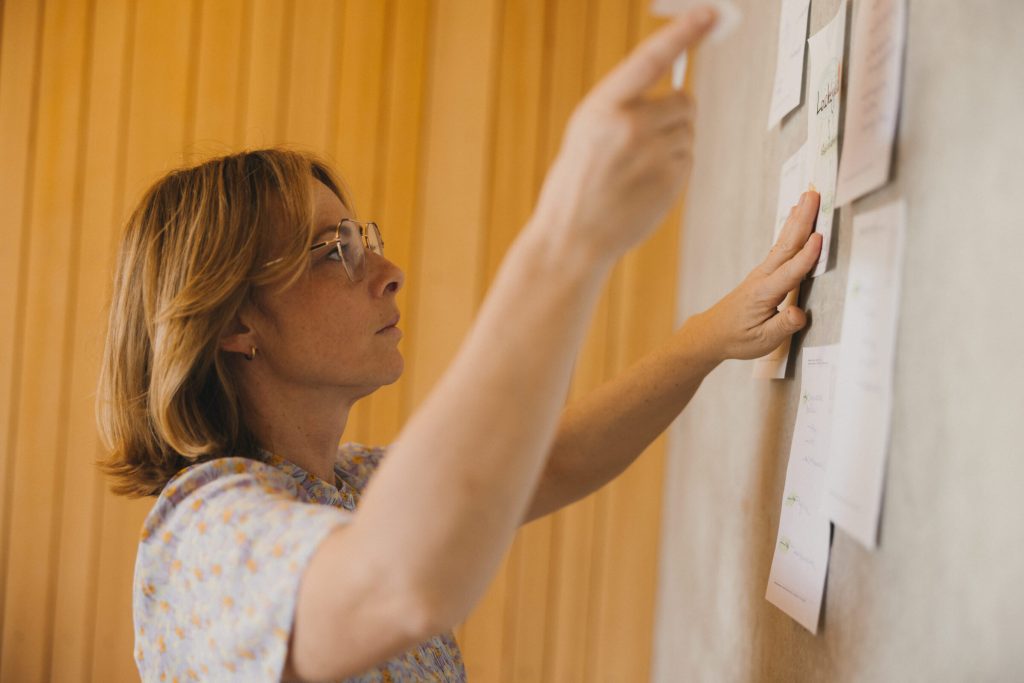 Workshop-Situation mit Heilpraktikerin Natalie Mayer, Wangen im Allgäu
